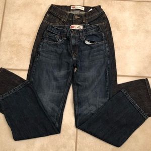 2 pairs of Levi’s. Size 12 boys 505 regular fit